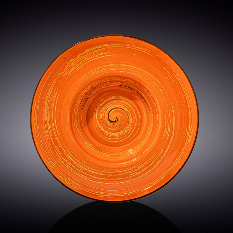 Тарілка глибока Wilmax Spiral Orange 22,5 см, 1100 мл (WL-669323/A)