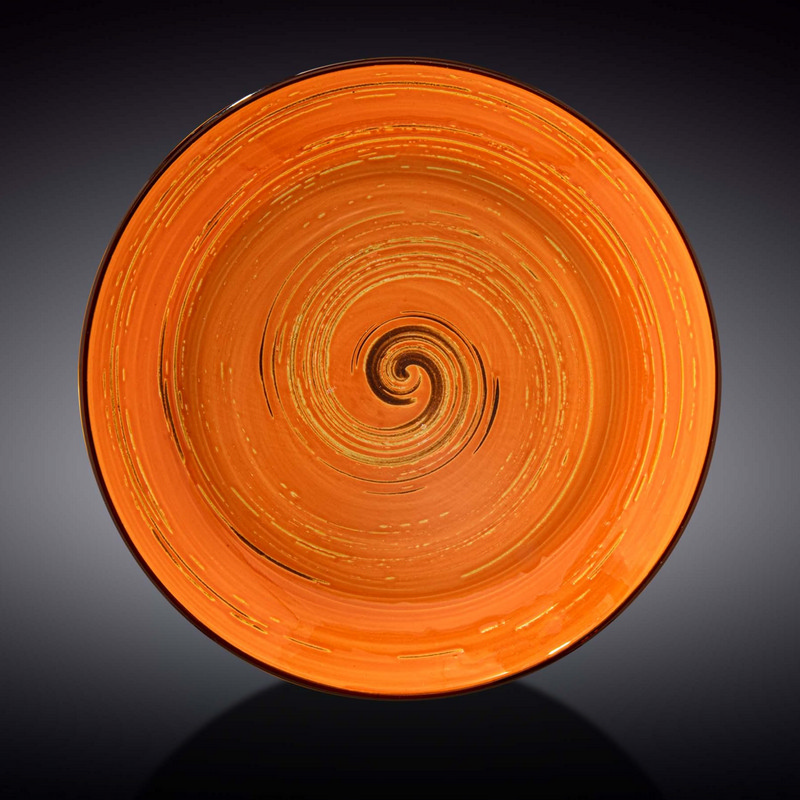 Тарілка глибока Wilmax Spiral Orange 25,5 см, 350 мл (WL-669327/A)