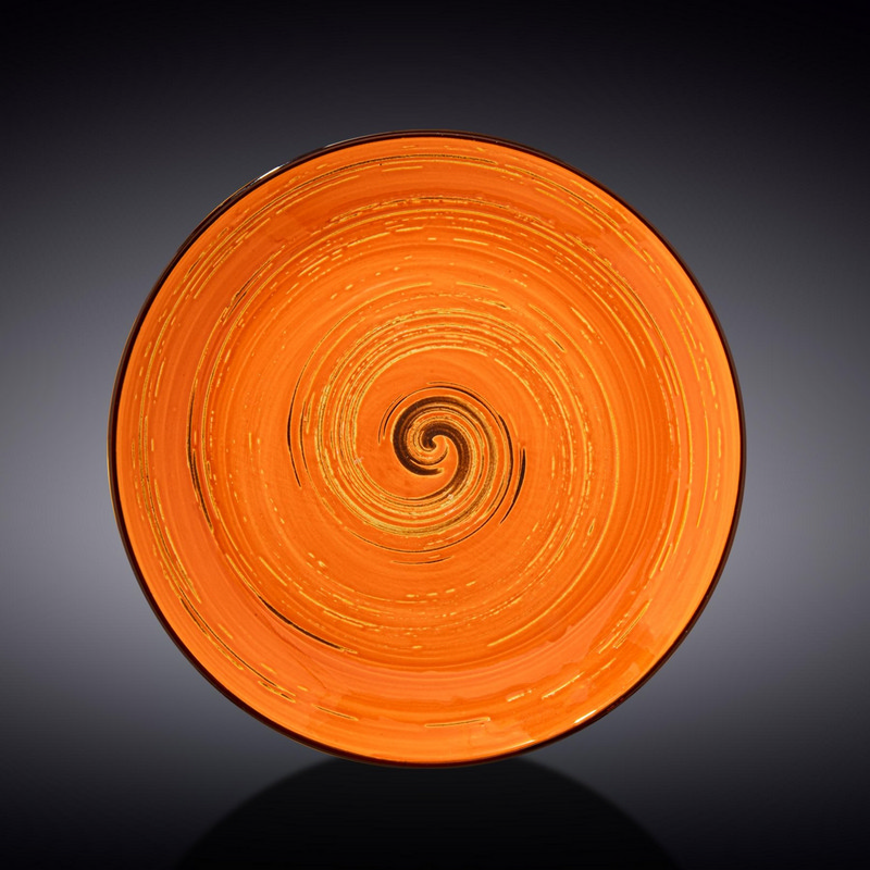 Тарілка кругла Wilmax Spiral Orange 23 см (WL-669313/A)