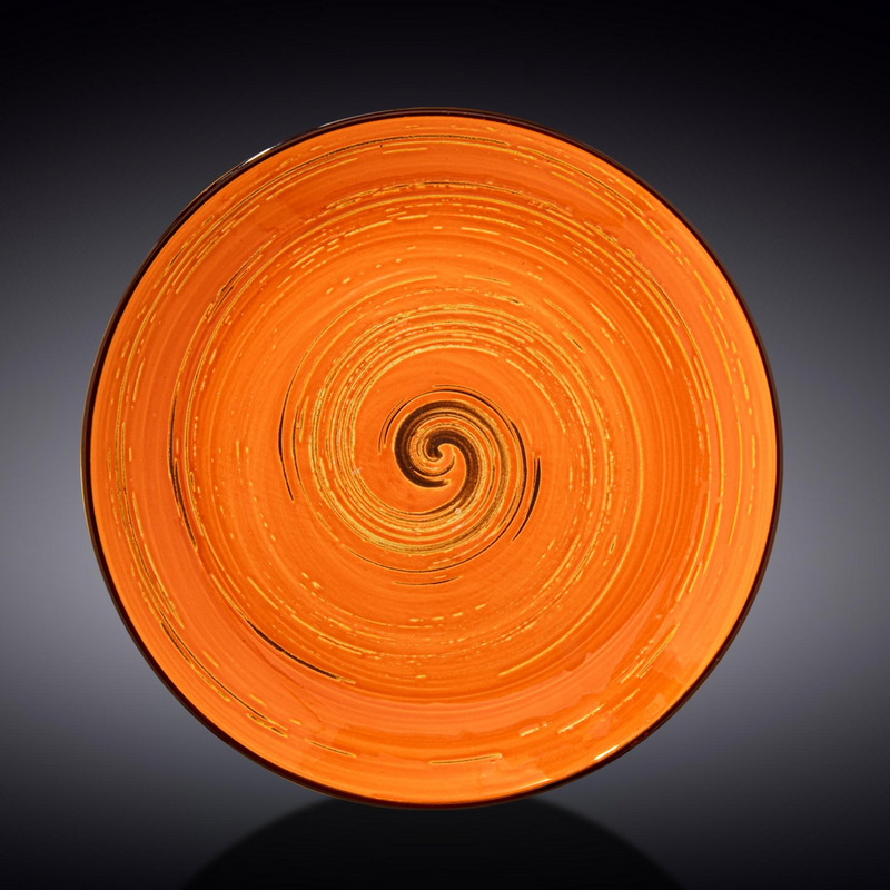 Тарілка кругла Wilmax Spiral Orange 25,5 см (WL-669314/A)