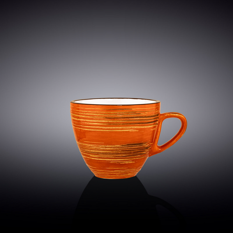 Чашка для капучино Wilmax Spiral Orange 190 мл (WL-669335/A)