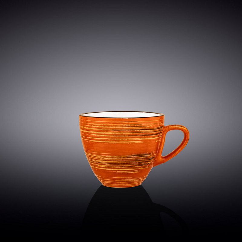 Чашка кавова Wilmax Spiral Orange 110 мл (WL-669334/A)