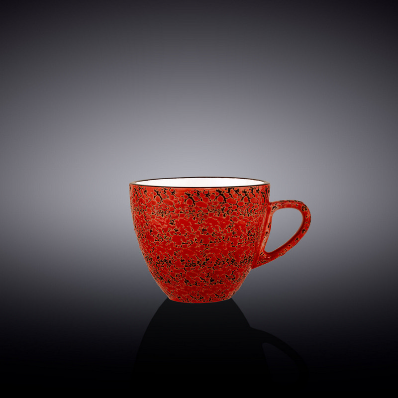 Чашка кавова Wilmax Splash Red 110 мл (WL-667234/A)