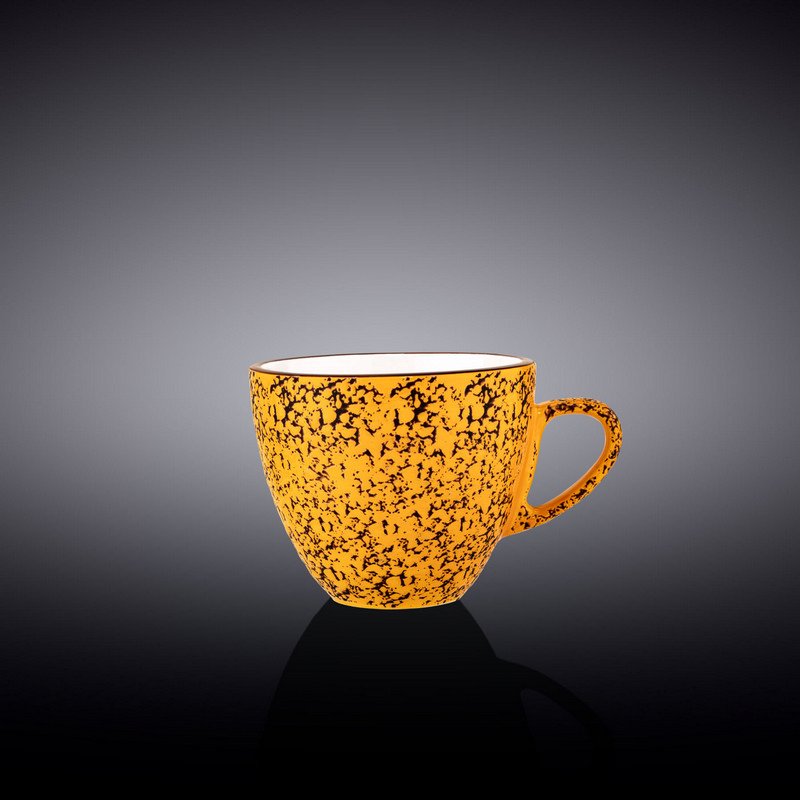 Чашка кавова Wilmax Splash Yellow 110 мл (WL-667434/A)