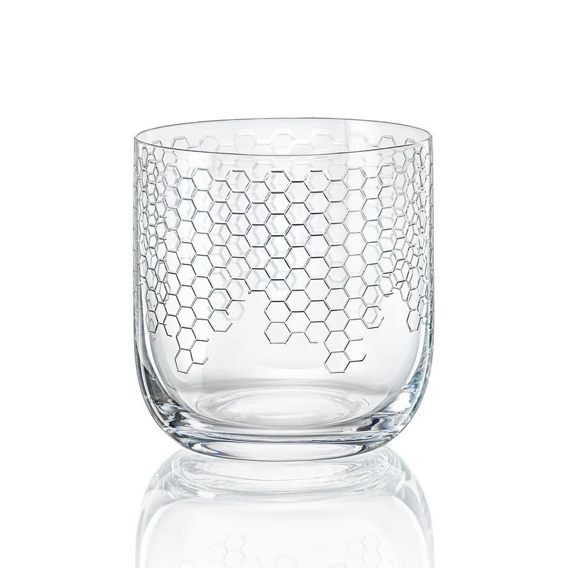 Набор стаканов низких Bohemia Uma Honeycomb 330 мл 6 шт. (b25287-CH033)