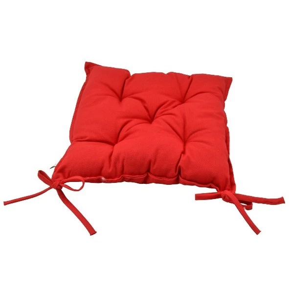 Подушка на стул красная Прованс 40х40 (17655)