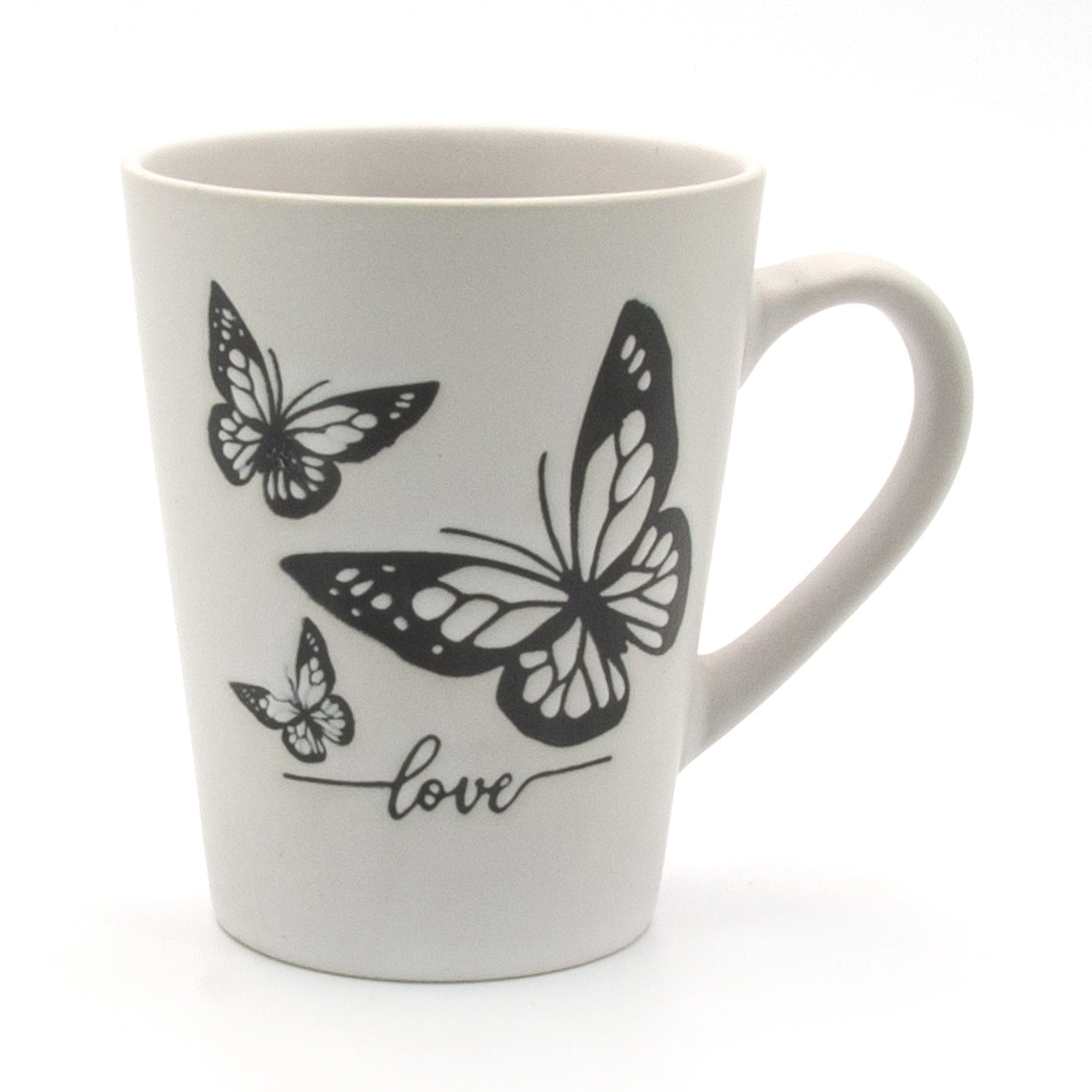 Кухоль керамічний Milika Butterfly LoftGrey 330мл (M0420-KLV8-S145C)