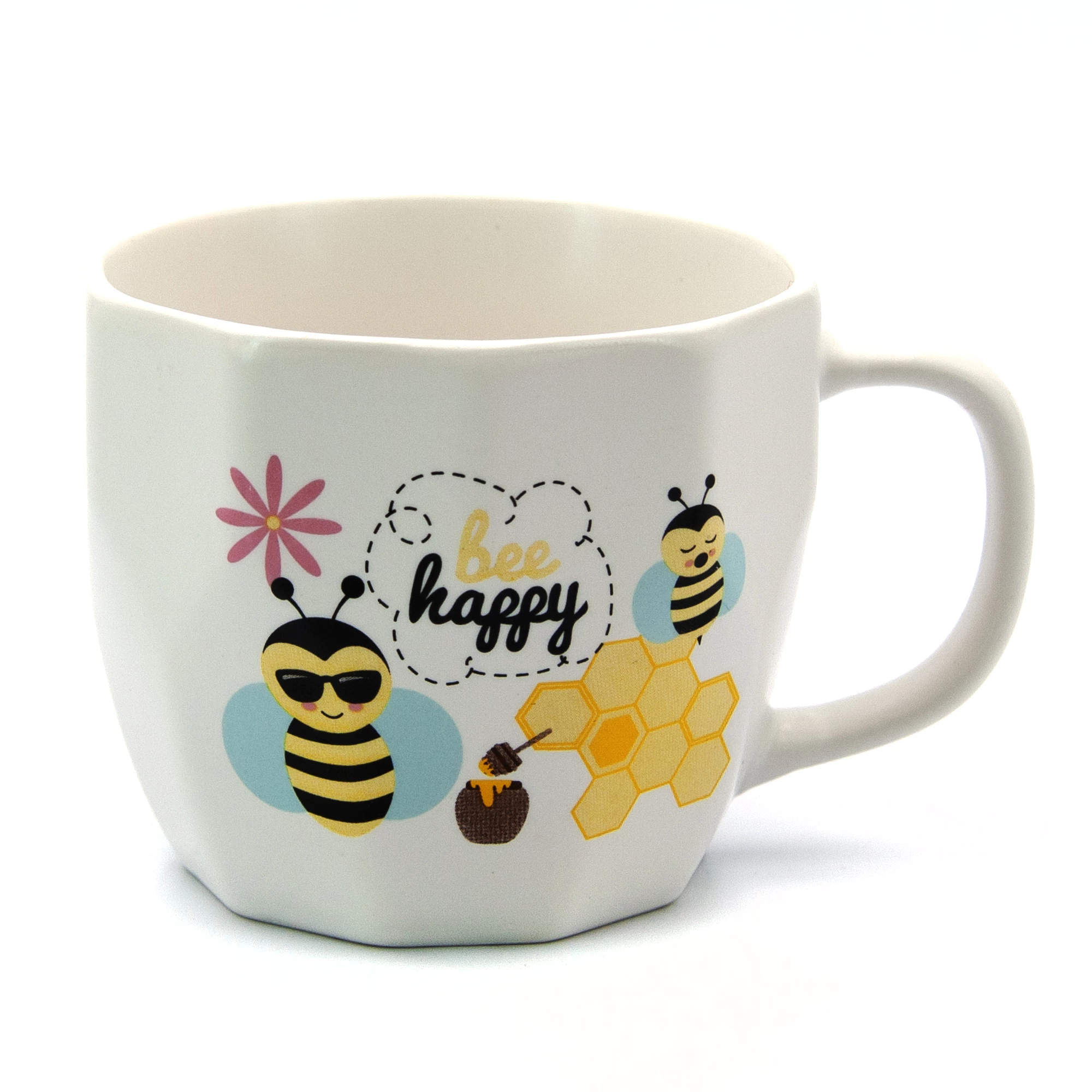 Кухоль порцеляновий Milika MadBee White 350мл (M0520-KLD9-S210A)