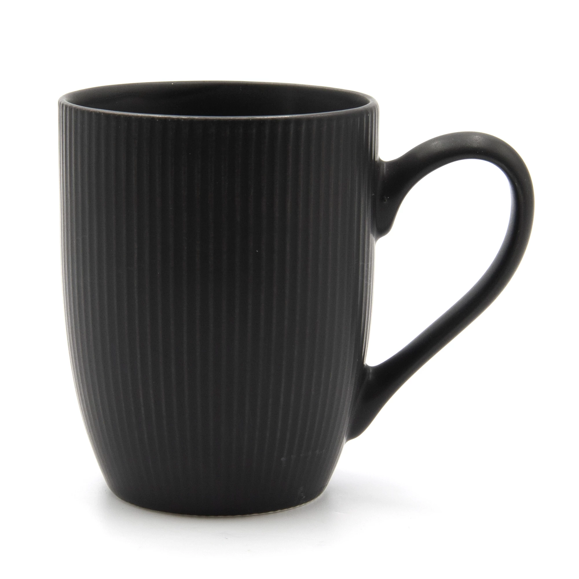 Кухоль керамічний Milika Decagon Black 350мл (M0420-MG350-B)