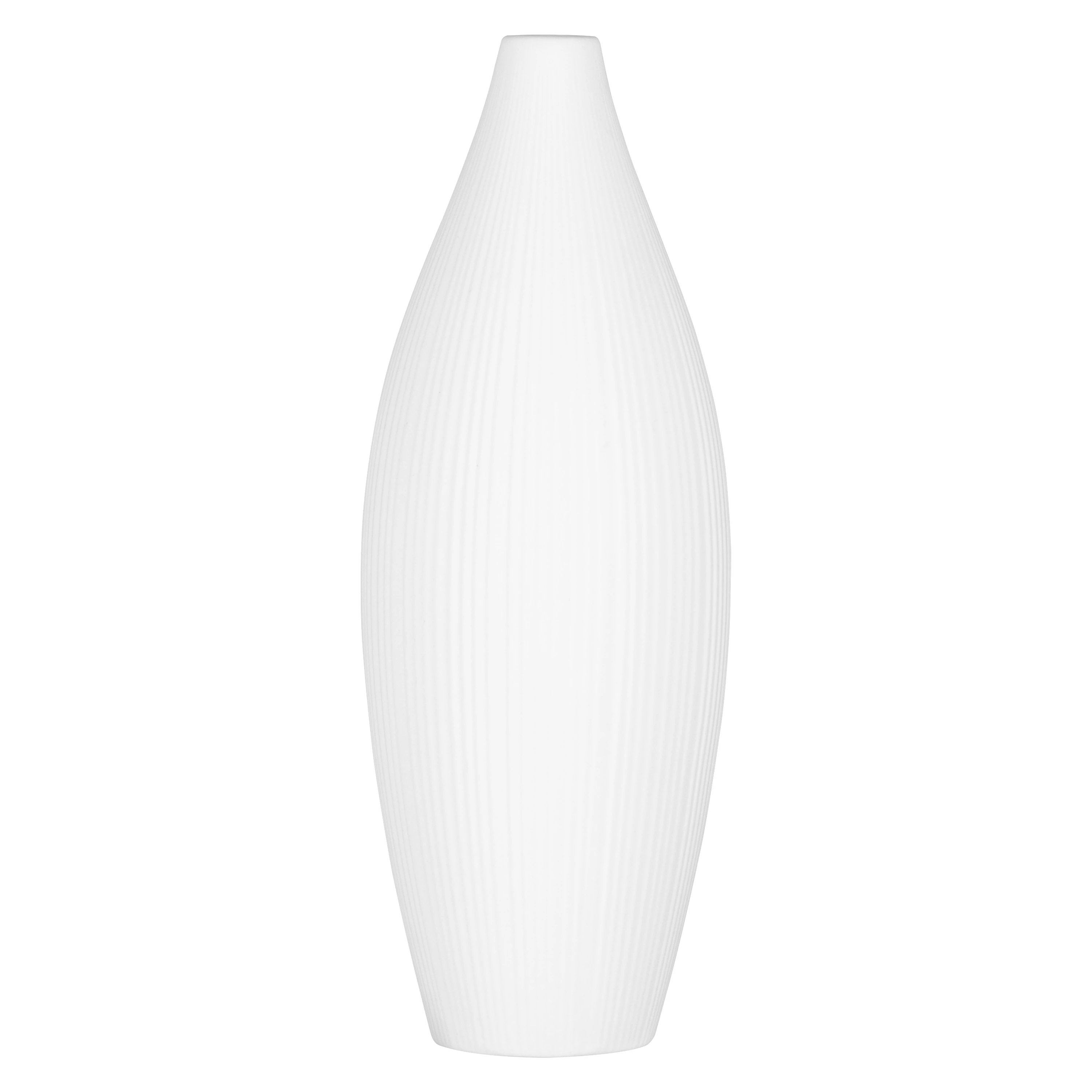 Ваза Ardesto Siena 7х23см біла (AR3806W)