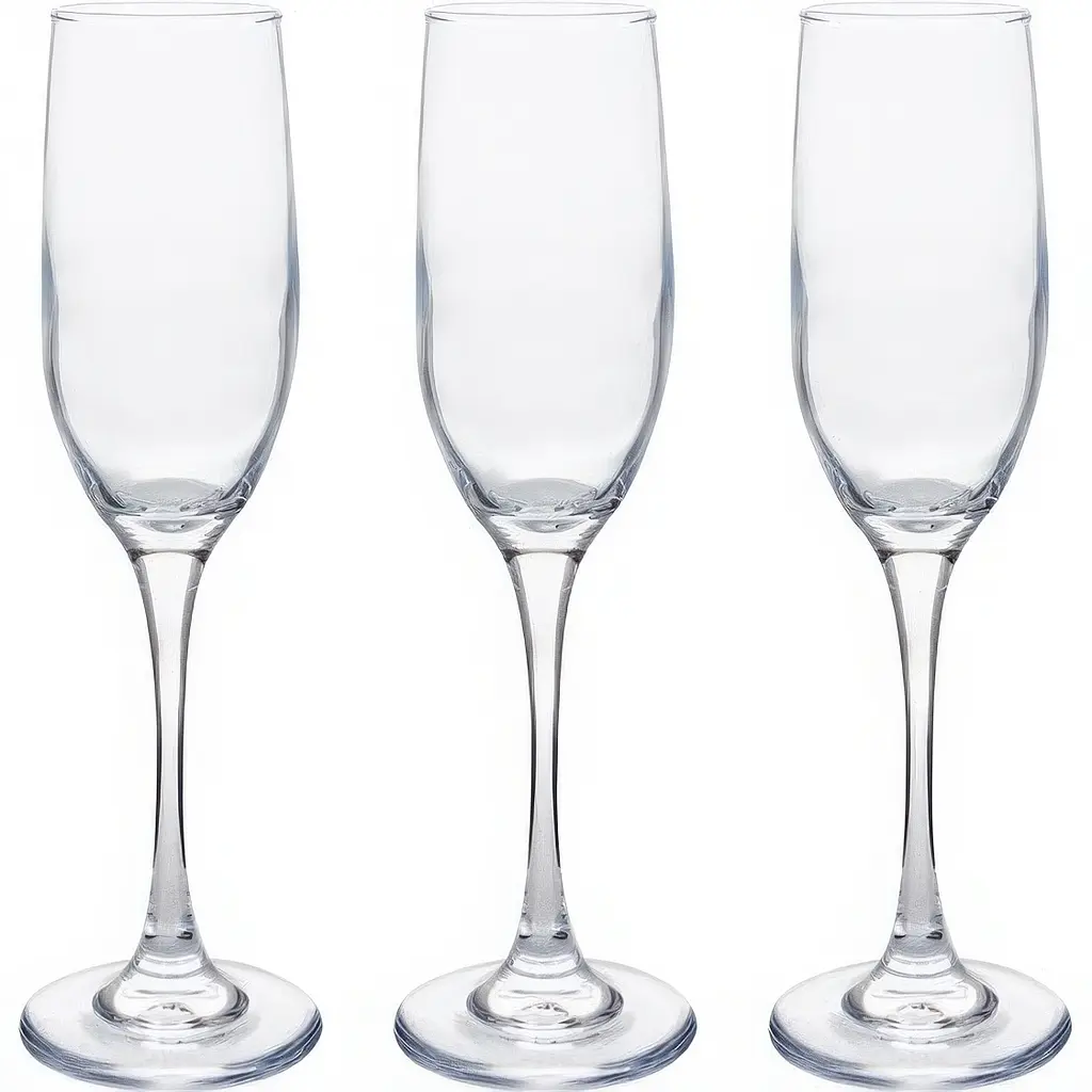 Набір з 3 келихів для шампанського LeGlass 170мл (602-001)