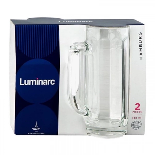 Набор кружек для пива Luminarc Hamburg 2 шт. 330 мл (H5126) фото 2