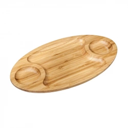 Блюдо овальное три секции Wilmax Bamboo 40,5х23 см (WL-771040)