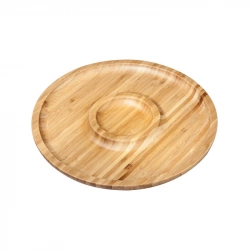 Блюдо круглое две секции Wilmax Bamboo 30,5 см (WL-771048)