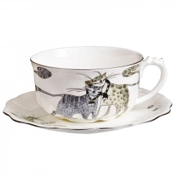 Чайный набор из 2 предметов "Коты" 275мл 18,5*18,5*7,5 см Lefard (940-208)
