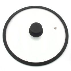 Кришка Lessner термостійке скло з силіконом D=24 см (88392-24)