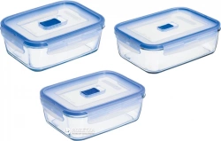 Набор емкостей для еды прямоугольных Luminarc Pure Box Active 3 пр (H7686)