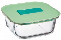 Ємність для їжі квадратна Luminarc UniqueBox Green 530 мл (V7336)