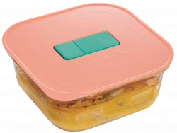 Ємність для їжі квадратна Luminarc UniqueBox Orange 800 мл (V7337)