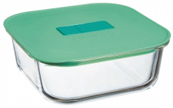 Ємність для їжі квадратна Luminarc UniqueBox Turquoise 1100 мл (V7338)