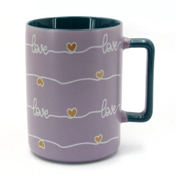 Кухоль Milika Heartbeat Purple 400 мл (M0520-RX-N250519Purple)