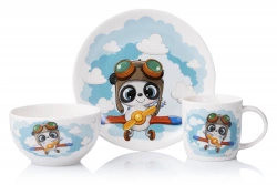 Набор детской посуды Ardesto Panda Pilot 3 пр. (AR3451PS)