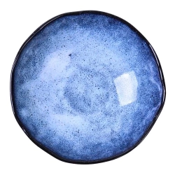 Миска Покутская Керамика Росохан широкая синяя 0,35л (R020105)