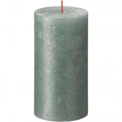 Свічка Bolsius Rustic Shimmer стовпчик 130/68мм, оксидно-синя (647169.1)