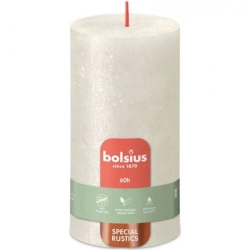 Свічка Bolsius Rustic Shimmer стовпчик 130/68мм, слонова кістка (647105)