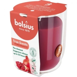 Свічка Bolsius True Scents в склі 80/73мм, гранат (930315)