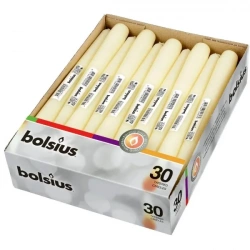 Свічка Bolsius конусна 245/24мм, кремова (359705)