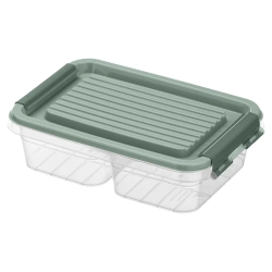 Контейнер двосекційний для зберігання Ardesto Fresh 2х0,25л зелений (AR1302G)