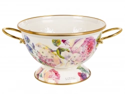 Дуршлак емальований Elmani Peony на ніжці 20 см (763-016)