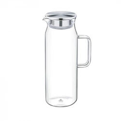 Глечик скляний з металевою кришкою Wilmax Thermo 1500 мл (WL-888210/A)