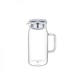 Глечик скляний з металевою кришкою Wilmax Thermo 1000 мл (WL-888209/A)