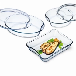 Набор стеклянной посуды для готовки Simax Exclusive 5 пр. (s312)