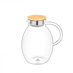 Глечик скляний з бамбуковою кришкою Wilmax Thermo 2400 мл (WL-888212/A)