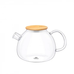 Чайник заварювальний з фільтром спіраль з бамбуковою кришкою Wilmax Thermo 1200 мл (WL-888824/A)