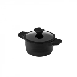 Кастрюля алюминиевая с антипригарным покрытием Lessner Black Pro New 4,7 л (55872-24)