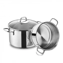 Кастрюля с пароваркой 20 см Korkmaz Perla 3,5 л 2,5 л (A1521)