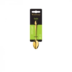 Набір ложок кавових Wilmax Stella Gold 11,5 см 2 шт. (WL-999153/2B)