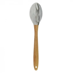 Ложка кухарська силіконова з дерев’яною ручкою Vincent Mineralia 29 см (VC-1623)
