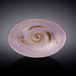 Блюдо овальне глибоке Wilmax Spiral Lavander 25х16,5х6 см (WL-669740/A)
