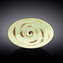Блюдо овальное глубокое Wilmax Spiral Pistachio 25х16, 5х6 см (WL-669140/A)