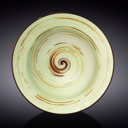 Тарілка глибока Wilmax Spiral Pistachio 25,5 см 350 мл (WL-669127/A)