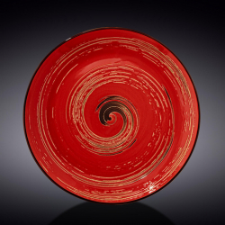 Тарелка круглая Wilmax Spiral Red 25,5 см (WL-669214/A)