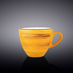 Чашка для капучино Wilmax Spiral Yellow 190 мл (WL-669435/A)