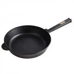 Сковорода чавунна з ручкою BRIZOLL Optima-Black 260х65,5 мм (О2660-Р1)