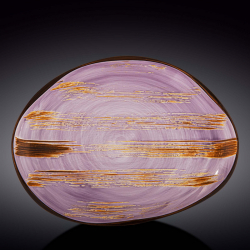 Блюдо камень Wilmax Scratch Lavander 33х24,5 см (WL-668742/A)