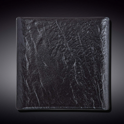 Тарелка квадратная Wilmax Slatestone Black 21,5х21,5 см (WL-661106/A)